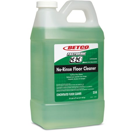 BETCO Floor Cleaner, No-Rinse, 1/2 Gal, , Green, PK 4 BET2584700